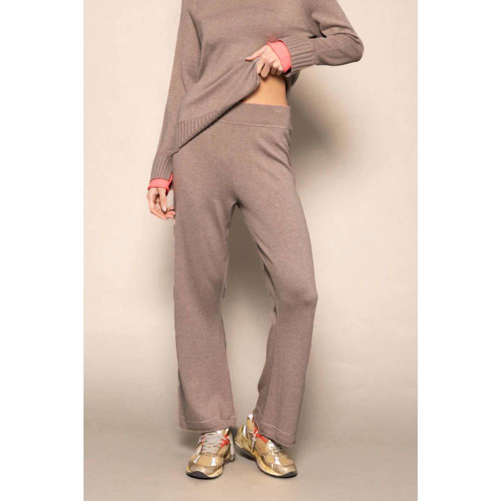 NEW LISA TODD love front pants in mink brown